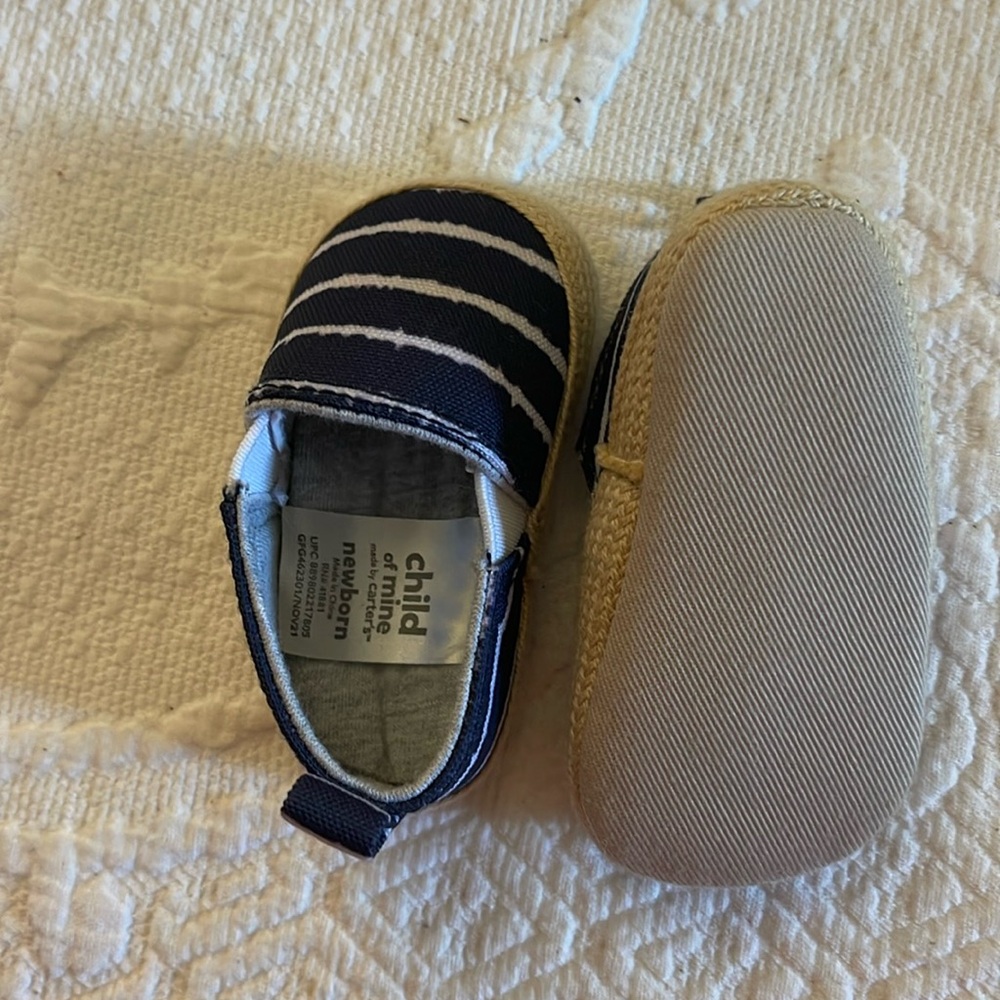 Child of mine newborn slip on shoes